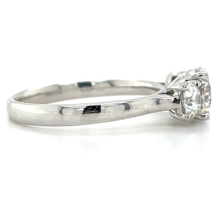 Phoebe - Platinum 1.55ct Laboratory Grown Three Stone Round Diamond Engagement Ring