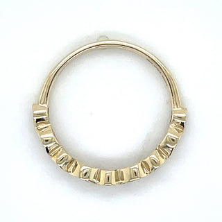 9ct Yellow Gold 0.50ct Laboratory Grown Round & Pear Bezel Set Diamond Ring