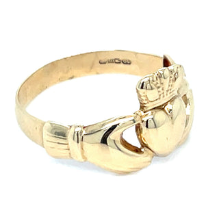 Vintage 9ct Yellow Gold Timeless Claddagh Ring