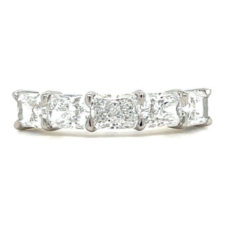 18ct Yellow Gold and PLatinum Head 1.87ct Lab Grown Five Stone Radiant Cut Eternity Ring