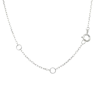 9ct White Gold Baby Feet Disk Pendant