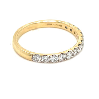 14ct Yellow Gold 0.59ct Laboatory Grown Diamond Band