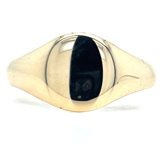 Vintage 9ct Yellow Gold Round Signet Ring