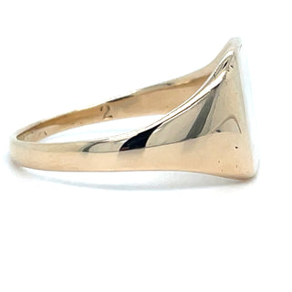 Vintage 9ct Yellow Gold Square Signet Ring