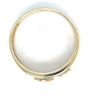 Vintage 9ct Yellow Gold Star and Moon Ring