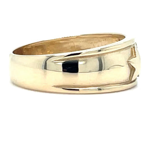 Vintage 9ct Yellow Gold Star and Moon Ring