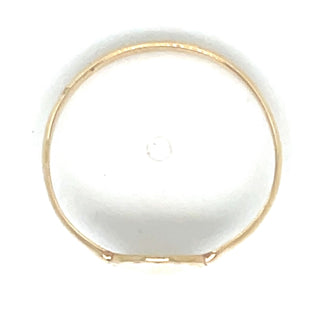 Vintage 9ct Yellow Gold Dainty Round Signet Ring