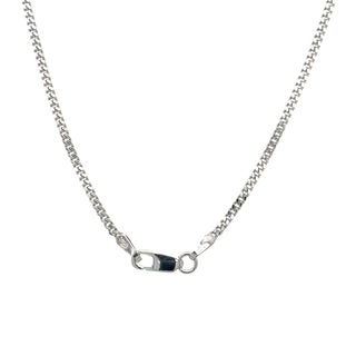 9ct White Gold 20” Curb Chain Necklace