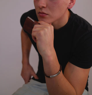 Gents CRIÚ Brown Cotton Bracelet & SECRID Vintage Brown Miniwallet Bundle