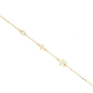 Wish Upon A Star 9ct Gold Bracelet
