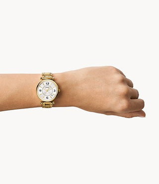 Fossil - Ladies’ Carlie Three-Hand Date Gold-Tone Stainless Steel Watch