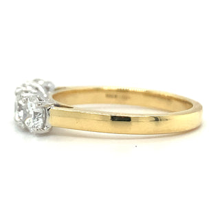 18ct Yellow Gold 1.35ct Laboratory Grown Four Stone Diamond Eternity Ring