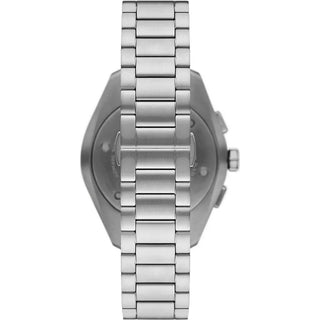 Emporio Armani - Silver Double Chronograph Blue Dial Watch