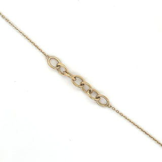 9ct Yellow Gold Oval Link Bracelet