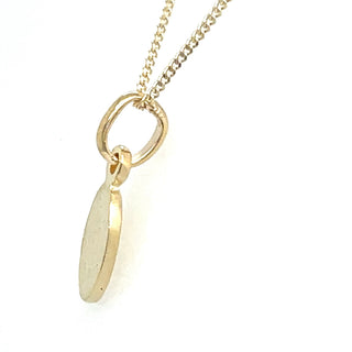 9ct Yellow Gold Petite Oval Reversible Miraculous Medal Pendant