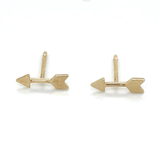 9ct Yellow Gold Arrow Earrings