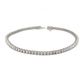 14ct White Gold 2.03ct Laboratory Grown Diamond Tennis Bracelet