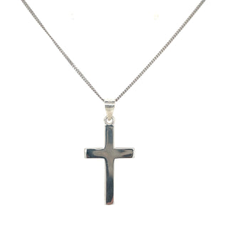 Sterling Silver Polished Cross Pendant