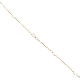 9ct Yellow Gold Multi Pearl Bracelet