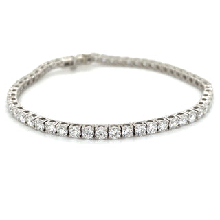 14ct White Gold 3.37ct Laboratory Grown Diamond Tennis Bracelet