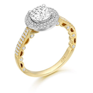 9ct Yellow Gold Cz Affect Ring