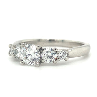 Natasha - Platinum 0.96ct 5 Stone Tapered Lab Grown Diamond Ring