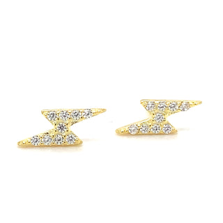 Golden Lighting Spark Stud Earrings