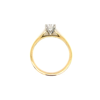 Julianna - 18ct Yellow Gold 0.51ct Lab Grown Round Brilliant Solitaire