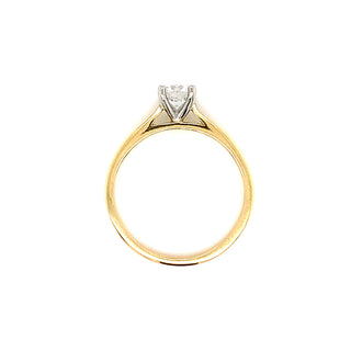 Julianna - 18ct Yellow Gold 0.50ct Lab Grown Round Brilliant Solitaire