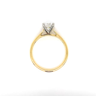 Julianna - 18ct Yellow Gold 0.90ct Lab Grown Round Brilliant Solitaire