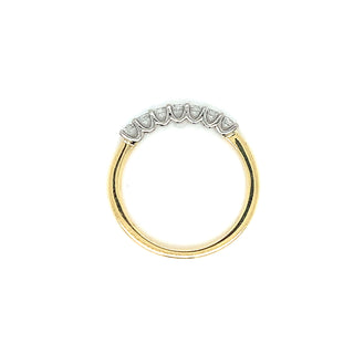 18ct Yellow Gold 0.35ct Lab Grown 7 Stone Eternity Ring