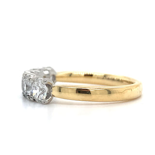 18ct Yellow Gold 1.30ct Laboratory Grown 5 Stone Diamond Eternity Ring