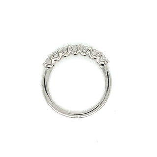 Platinum 0.75ct Laboratory Grown 7 Stone Diamond Eternity Ring