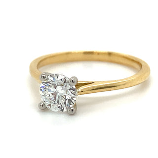 Julianna - 18ct Yellow Gold 0.70ct Lab Grown Round Brilliant Solitaire
