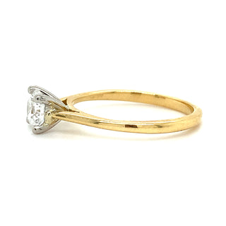 Julianna - 18ct Yellow Gold 0.70ct Lab Grown Round Brilliant Solitaire