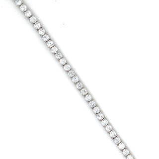 Sterling Silver Cz Tennis Bracelet
