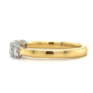 18ct Yellow Gold 0.53ct Laboratory Grown 5 Stone Diamond Eternity Ring