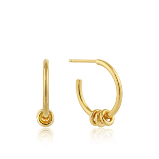 Ania Haie Modern Minimalism Hoop Earrings Gold