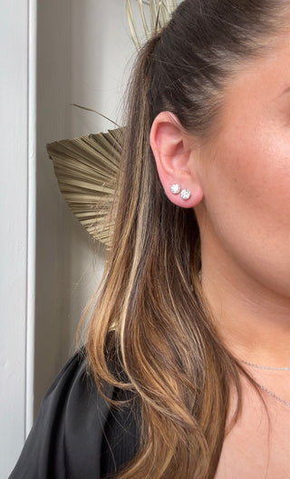 18ct White Gold 2.15ct Total Lab Grown Diamond Stud Earrings