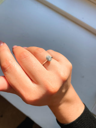 Vintage  0.50ct Oval Diamond Ring