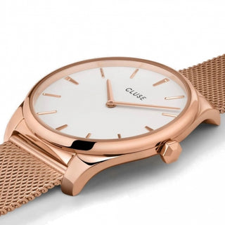 Cluse Féroce Rose Gold Plated Mesh Strap Ladies Watchg