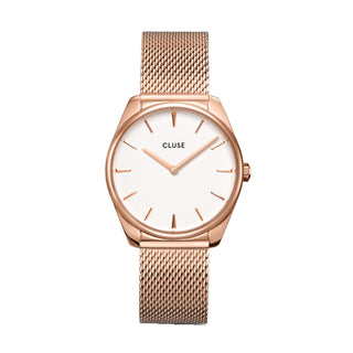 Cluse Féroce Rose Gold Plated Mesh Strap Ladies Watch
