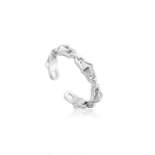 Ania Haie Spike It Up Silver Spike Adjustable Ring