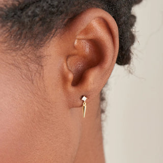 Ania Haie Gold Sparkle Spike Stud Earrings