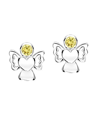 Jo For Girls Birthstone Angel Earrings