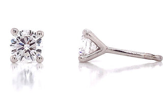 18ct White Gold 1.42ct Lab Grown Diamond Stud Earrings