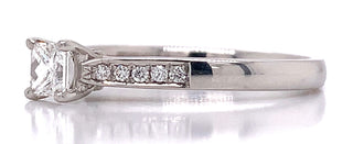 Platinum Princess Cut Solitaire Earth Grown Diamond Engagement Ring