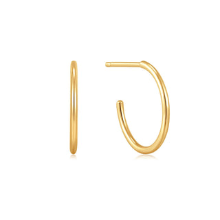 14kt Gold Mini Hoop Stud Earrings