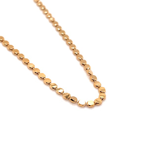 Yellow Gold Bead Style Necklace
