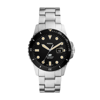 Fossil Gents Three-Hand Date Stainless Steel Watch